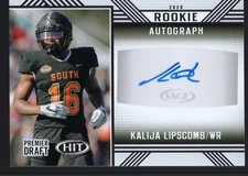 2020 SAGE HIT Rookie Autographs Black Kalija Lipscomb Auto Vanderbilt Commodores