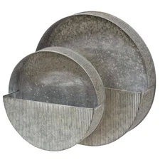 New Wall Pockets in distressed metal