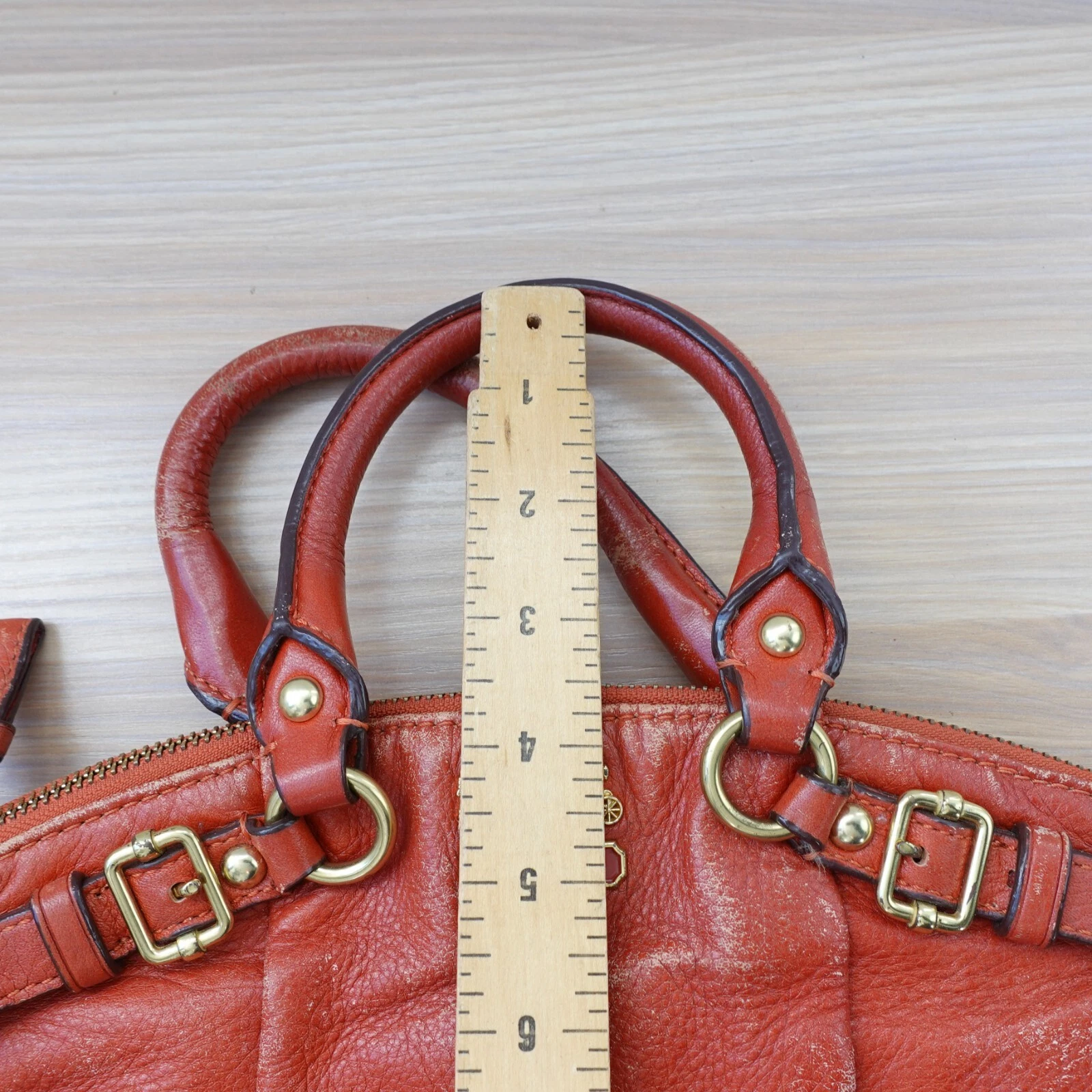 Borsa Coach donna rossa tote borsetta pelle borsa media borsetta DIFETTI