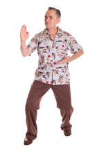 FINE49 retro Kahekili Koi Sommer Hemd Rockabilly Asia Shirt