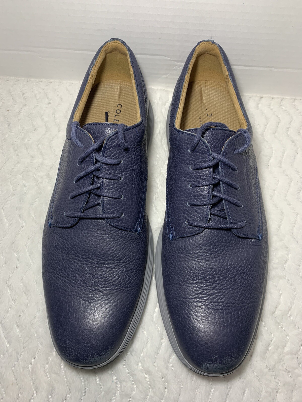 SAOLA Cole Haan Grand Tour Plain Oxford Mens Dress Shoes Blue Size 8.5M C26677