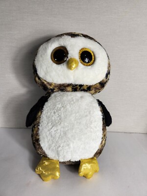 Ty Beanie Boos Owliver Camo Owl Plush Stuffed Animal Large 18
