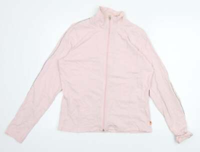 Elizabeth Emanuel Damen Pullover rosa hochgeschlossen Baumwollmischung Größe L