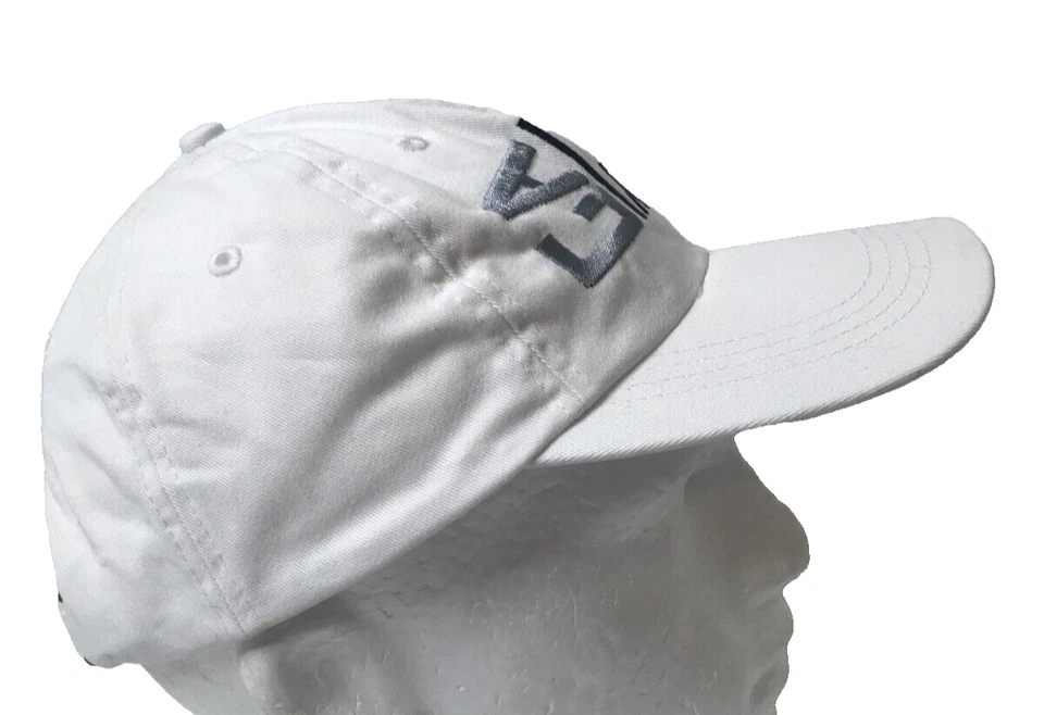 Atlanta Georgia GA Viaje Vacaciones Correa Trasera Blanco Adulto Logo Gorra de Béisbol Sombrero Foto 2 de 4