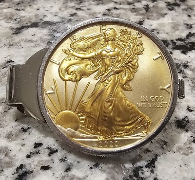 #ad #ad 2020 AMERICAN EAGLE SILVER MONEY CLIP GP $100.00