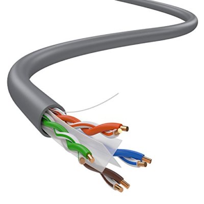 CAT6 700FT UTP CABLE SOLID 23 AWG LAN NETWORK ETHERNET BULK WIRE 550MHz GRAY
