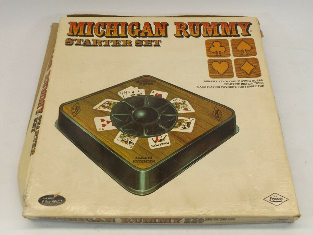 Vintage Michigan Rummy Starter Set - 1970's Lowe Tripoley Poker Card Game |  eBay