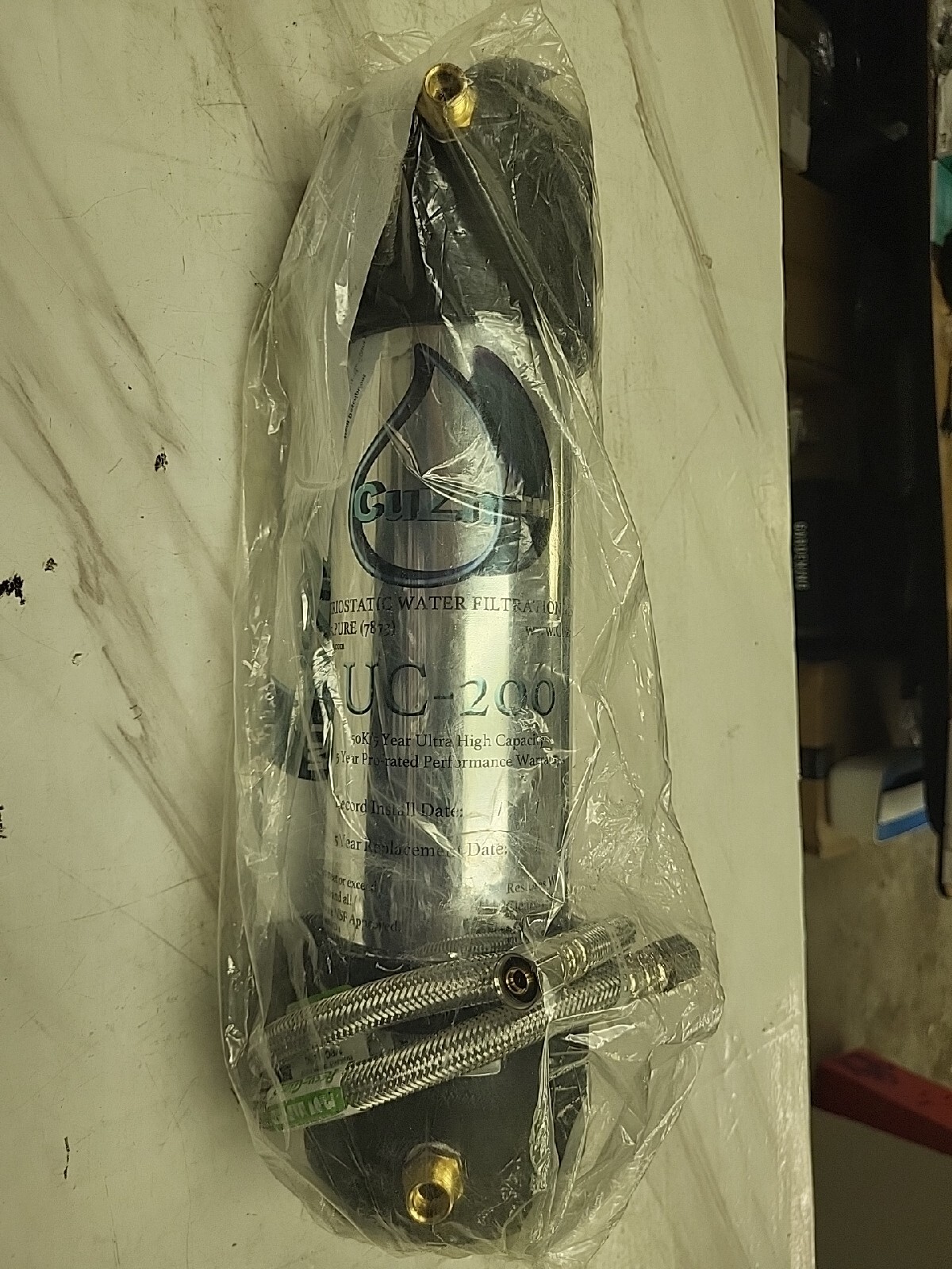 CuZn UC200 Under Counter Bacteriostatic Water Filter 50K Ultra High