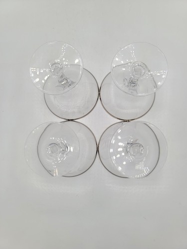 Fostoria Braut Belle Martini geätzter Kristall Platinrand 4,75" 4er Set - Bild 12 von 12