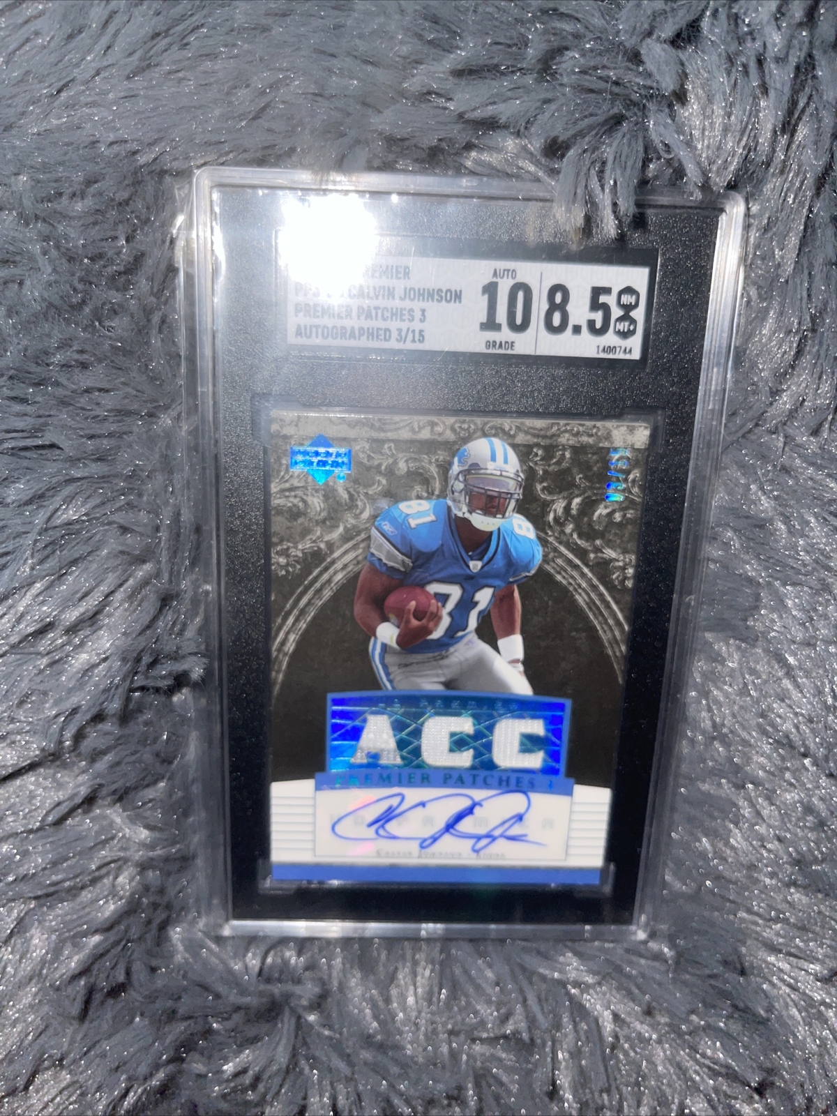 Calvin Johnson Upper Deck Premier Premier Patches 2 #PP2CJ Base