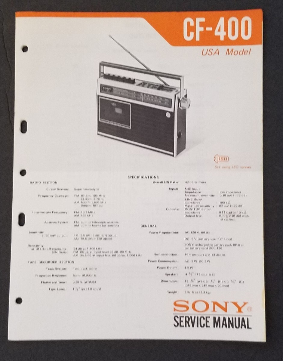 SONY CF-400 カセットコーダー FM/AM SONY CF-400 カセットコーダー FM/AM - メルカリ