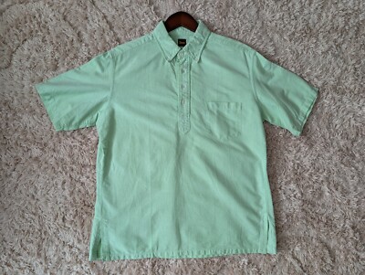 Denime (Dnm) Made in Japan Spring Green Oxford Pullover Shirt Size L