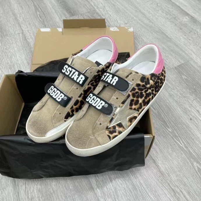 GOLDEN GOOSE Scarpe basse Gol Goose donna tempo libero stampa leopardata multicolore sneaker Ggdb