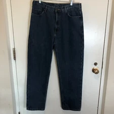 Rugged Wear Blue Cotton Denim Jeans Sz 36x32