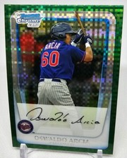 2011 Bowman Chrome Prospects Green X-Fractor Oswaldo Arcia #BCP113 Rookie Twins