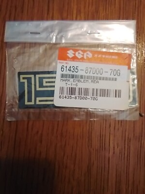 Suzuki OEM 61435-87D00-70G Mark, Emblem, Rear