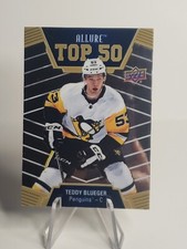 2019-20 Allure Teddy Blueger Top 50 Rookie Insert #T50-46 Penguins Canucks 