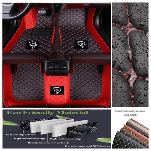 For Dodge All Series Car Floor Mats Luxury Custom Auto Liner Carpets Waterproof - Imagen 41 de 42