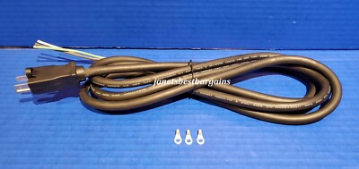 Replacement Power Tool Cord 9 Ft 16/3 16 Gauge 3 Wire 600 Volt SOOW w/ Terminals