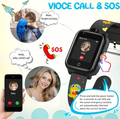 Kids 4G Smart Watchs Camera GSM Tracker SOS LBS Call Phone Game Watches Boy Girl - Bild 16 von 78