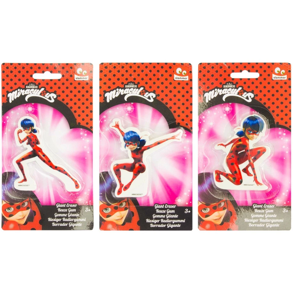 Ladybug Jumbo Radiergummi, Großer Miraculous Radierer, Eraser, Schreibzubehör