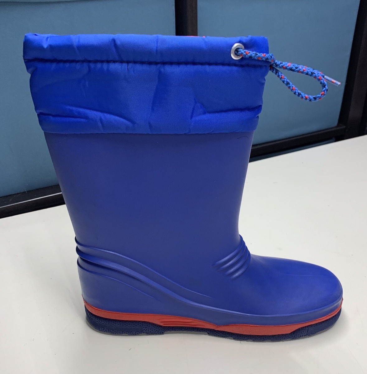 L.L. Bean La Crosse Rubber Duck Rain Boots Blue USA MADE  display picture 3