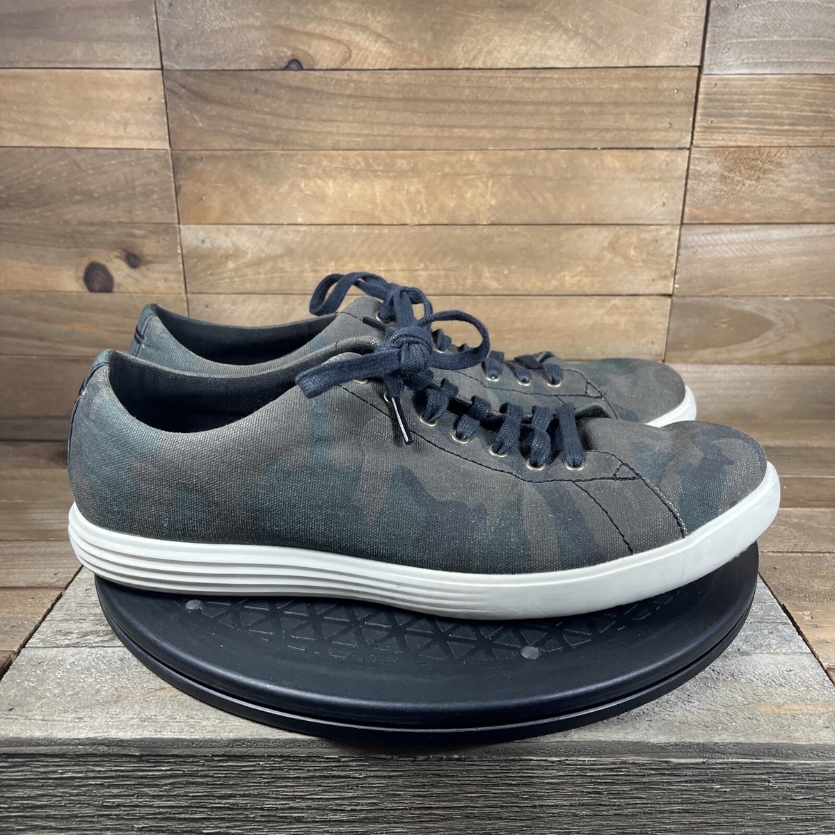 Cole Haan Grand OS Camouflage Canvas Casual Lace Up Sneakers 