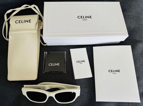 CELINE White Sunglasses Complete Accessories