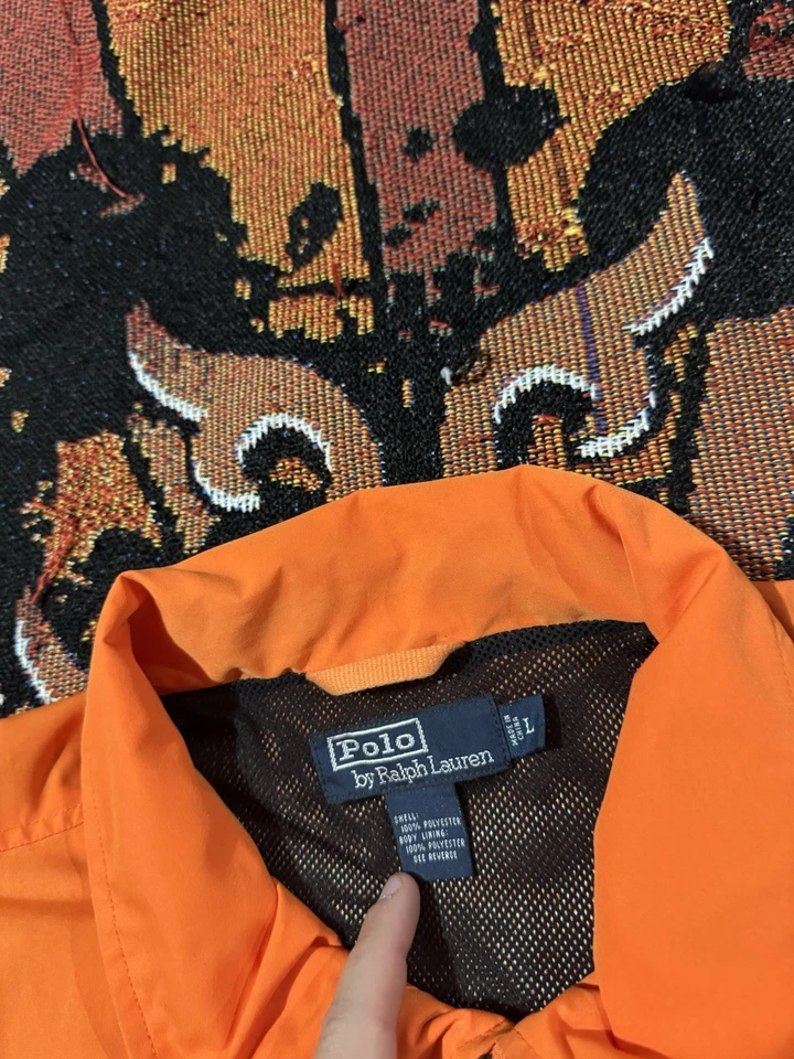Vintage Polo Ralph Lauren Orange Jacket Large - Image 3 of 4