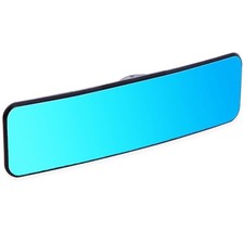 Anti Glare Rear View Mirror for Car, Clip on Wide Angle Panoramic blue