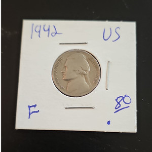 1942 US Jefferson Nickel 5C Business Strike Circulated Uncertified Ungraded 137