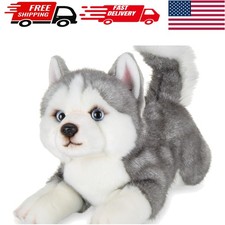 Bearington 13-Inch Husky Plush Dog Toy - Adorable  Cuddly Nursery Companion