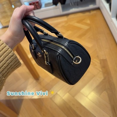 NWT Coach Mini Rowan Crossbody Bag Signature Leather CCF28 pebbled