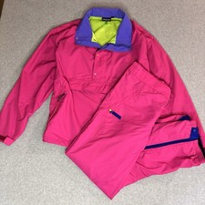 Patagonia Vintage 2-Piece Colorblock Snowsuit Set L Ski/Snow made in usa