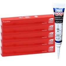 5x FEBI BILSTEIN Glühkerzen + LIQUI MOLY Fett für 155 164 A2 A3 A4 B6 A6 C5