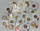 Vtg BU AU Lincoln Wheat Cent 47 Coin Lot Collection 1940s – 1950s Pennies Penny