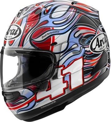 Arai RX-7V Evo Haga WSBK Helm, weiß/schwarz/rot/grün, S  (55/56)