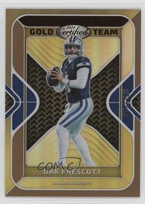 2024 Certified Gold Team Bronze Mirror /299 Dak Prescott #GT-DPT 0c3
