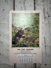 VTG Fin Fur Feather Trading Post & Wildlife Museum Lock Haven PA 1995 Calendar
