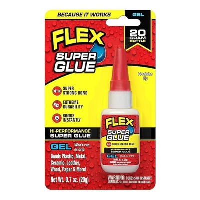 Flex Seal Super Glue 20-gram Gel Super Glue
