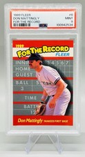 1989 Fleer Don Mattingly For The Record #6 PSA 9 Mint
