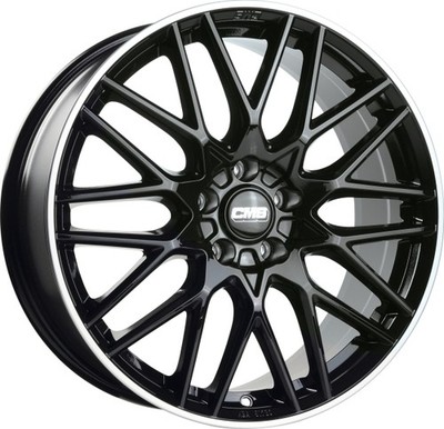 4x Alufelgen CMS C25 Diamond Rim Black 8,5x19 ET50 LK5 108 19 Zoll Felgen Alu