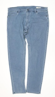 Marks and Spencer Herren Jeans Blau Slim Fit Denim W40 L33