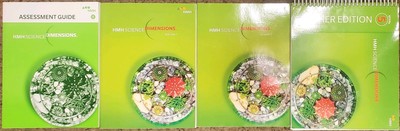HMH SCIENCE DIMENSIONS TEACHER EDITION, VOL 1 & 2, SUDENT HANDBOOK +GRADE 5