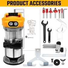 Cordless Hand Palm Router Wood Working Joiners Tool for DeWalt 18/20V Battery UK