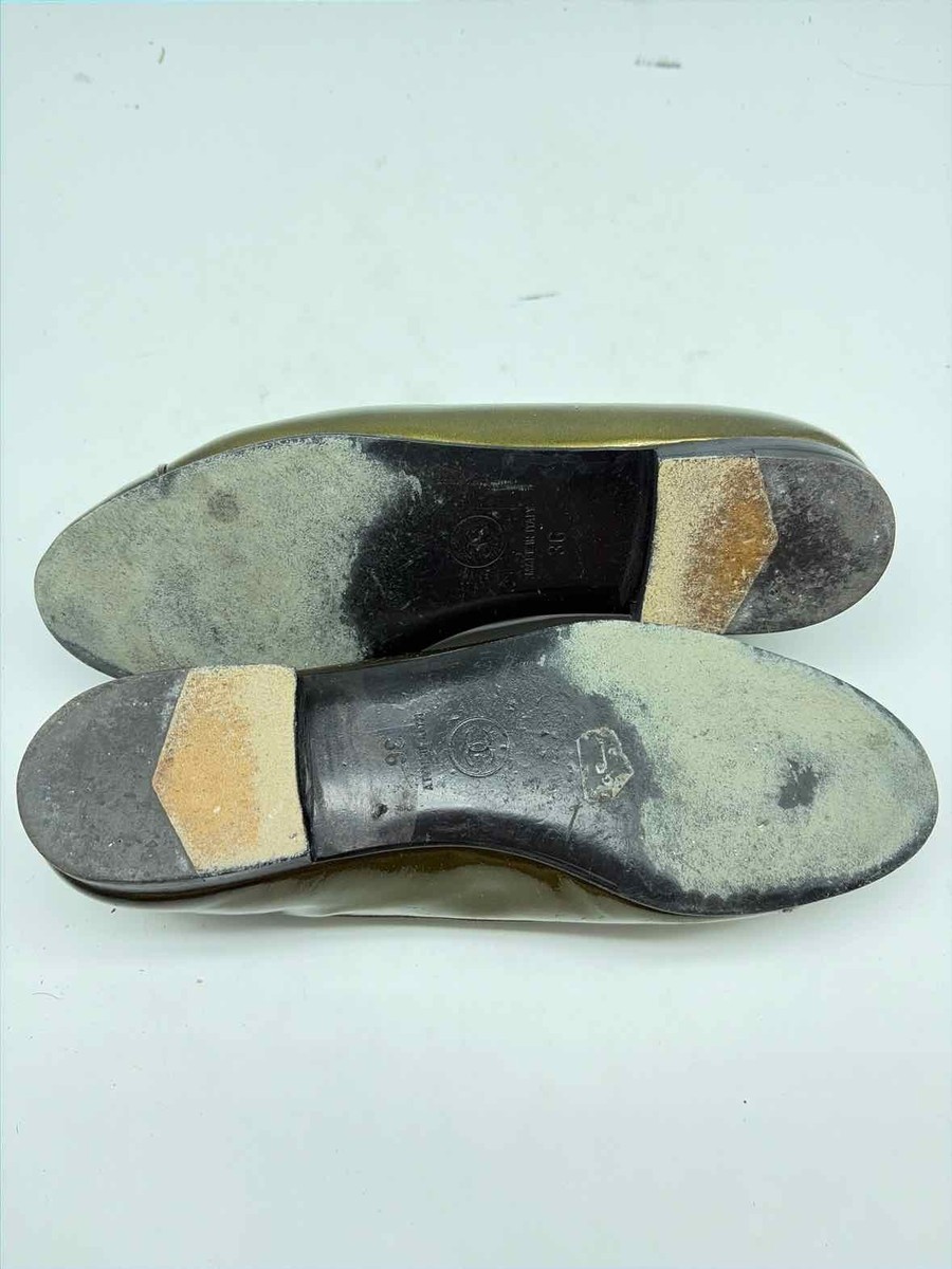 Chanel Green Size 36 Slip On Flats | eBay