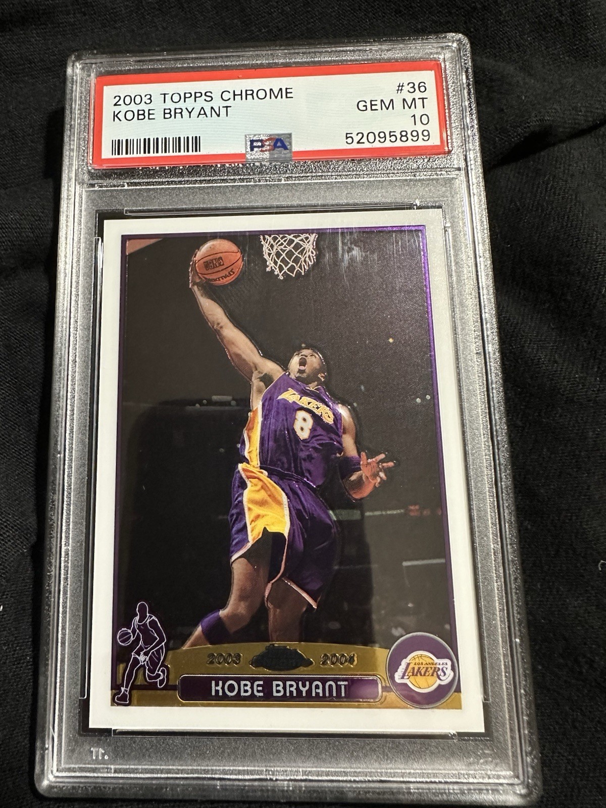 2003 Topps Chrome #36 Kobe Bryant PSA 10 Gem Mint