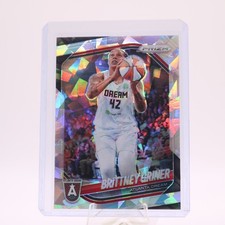 Brittney Griner Silver Cracked Ice 2025 Panini Prizm WNBA Card #46 Atlanta Dream