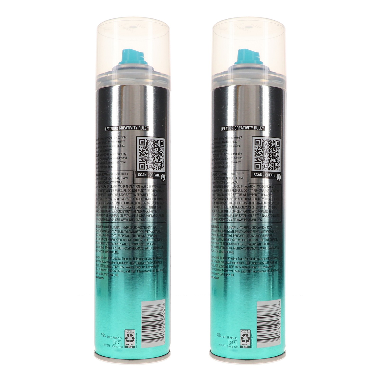 TIGI Bed Head Hard Head Hair Spray 11.7 oz 2 Pack