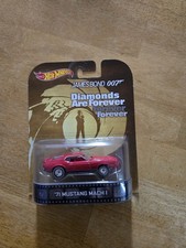 Hot Wheels '71 Ford Mustang Mach 1 James Bond 007 Diamonds are Forever BDV01 Red
